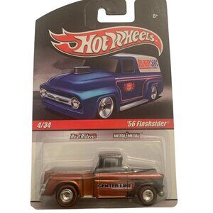 Hot Wheels 56 Flashsider Real Riders Metal/Metal 4/34 Slick Rides Die-Cast Truck